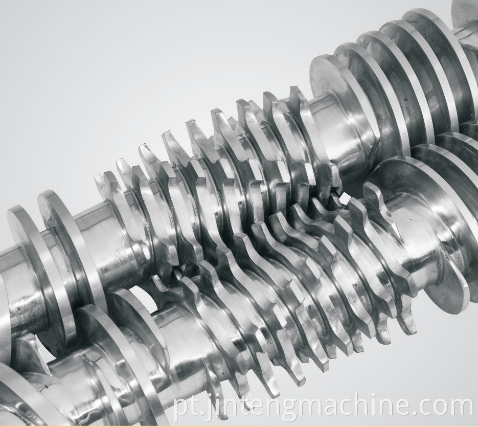 extrusion screw and barrel for PVC profile extruder